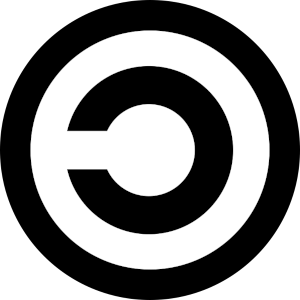 Icono de la licencia Copyleft genérica, a imagen y semejanza de una de Copyright pero con la C invertida.